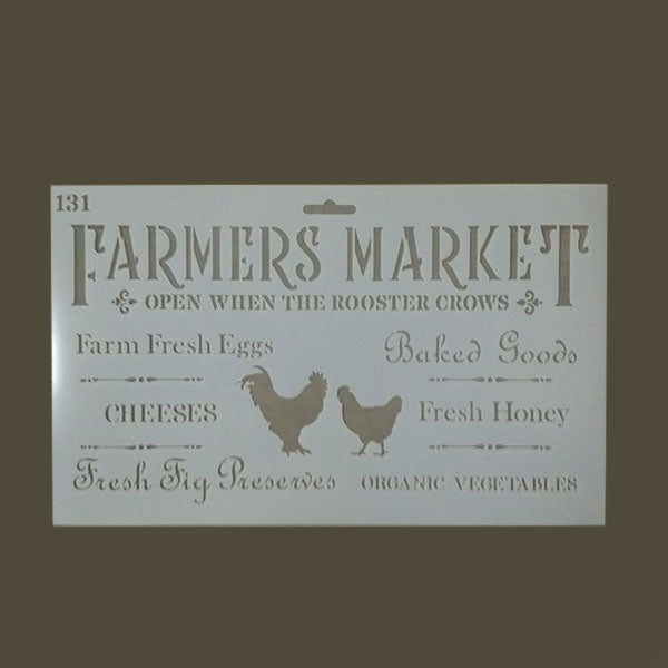 FARM STENCIL - Farmers Market 131