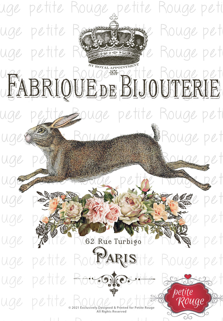WATERSLIDE TRANSFER A4 - Fabrique de Bijouterie (PR-WS028)