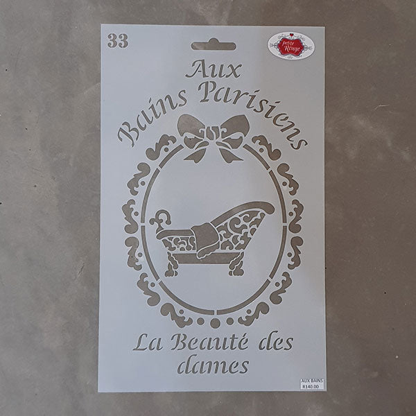 BATHROOM STENCIL - Aux-Bains 33