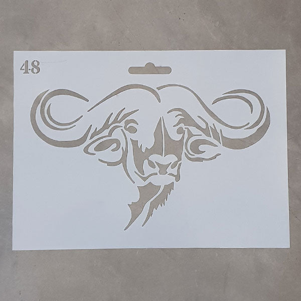 ANIMAL STENCIL - Buffalo 48