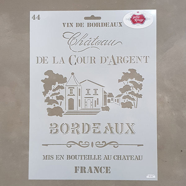 FRENCH STENCIL - De La Cour Bordeaux 44