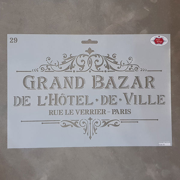 FRENCH STENCIL - Grand Bazar 29