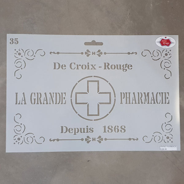 FRENCH STENCIL - Grande Pharmacie 35