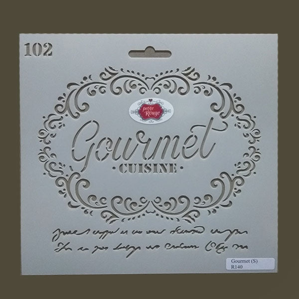 KITCHEN STENCIL - Gourmet Small 102
