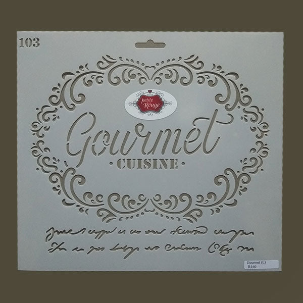 KITCHEN STENCIL - Gourmet Large 103