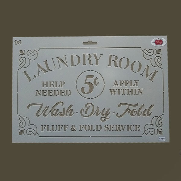 LAUNDRY STENCIL - Laundry Room Sign 99