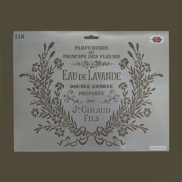 FRENCH STENCIL - Parfumerie Au Principe De Fleurs 118