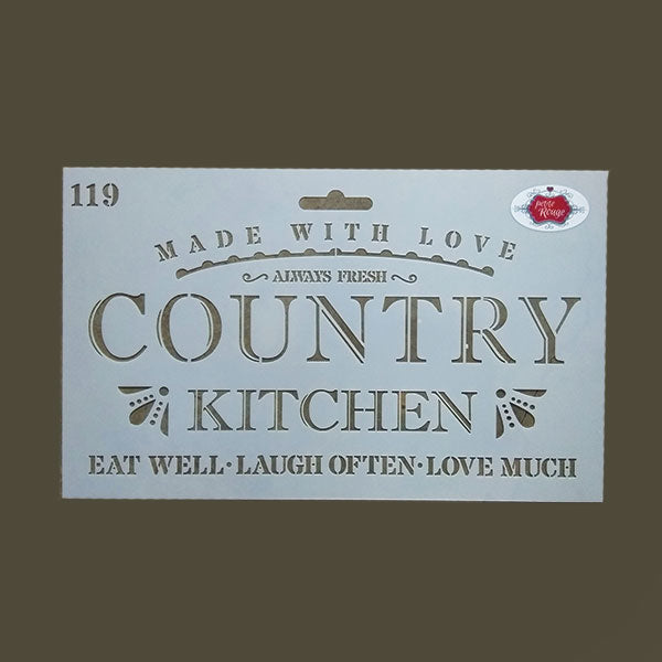KITCHEN STENCIL - Country Kitchen 119