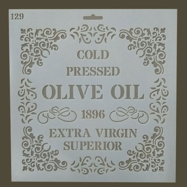 KITCHEN STENCIL - Olive Oil 129