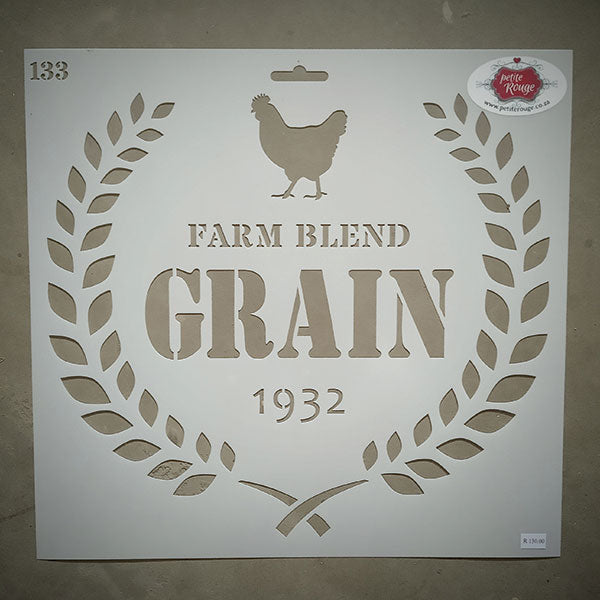 FARM STENCIL - Farm Blend Grain 133
