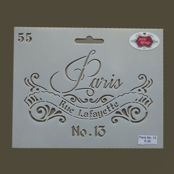 FRENCH STENCIL - Paris No. 13 55