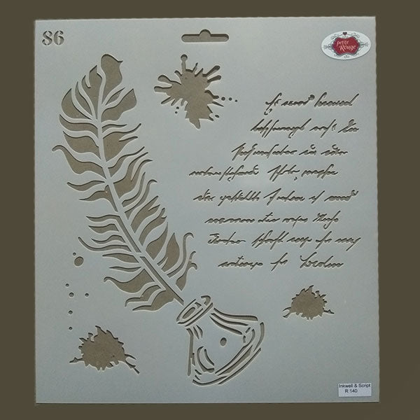 SCRIPT STENCIL - Inkwell & Script 86