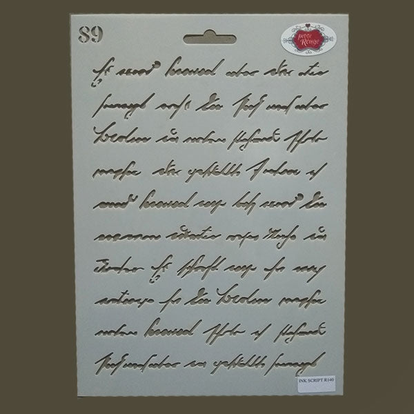 SCRIPT STENCILS - Ink Script 89