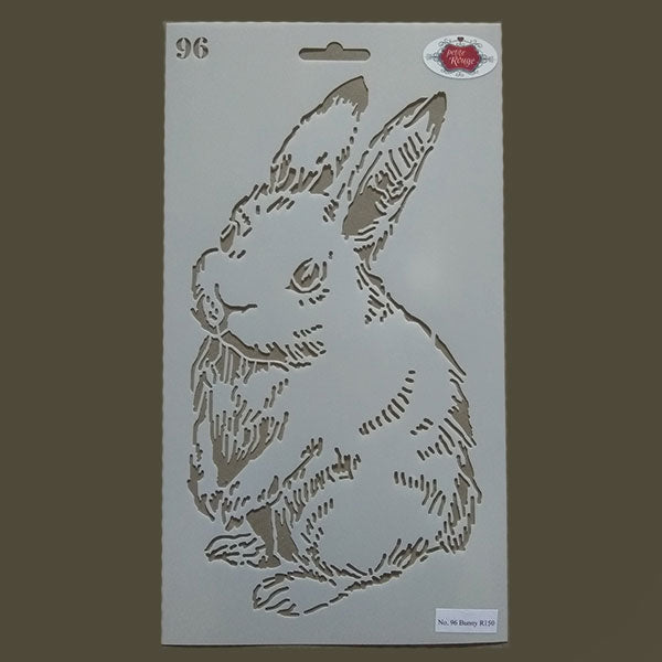 ANIMAL STENCIL - Bunny sitting 96