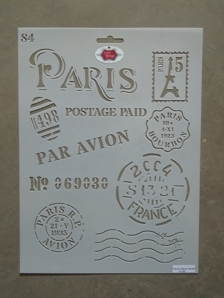STAMP STENCIL - French Stamp Variety 84