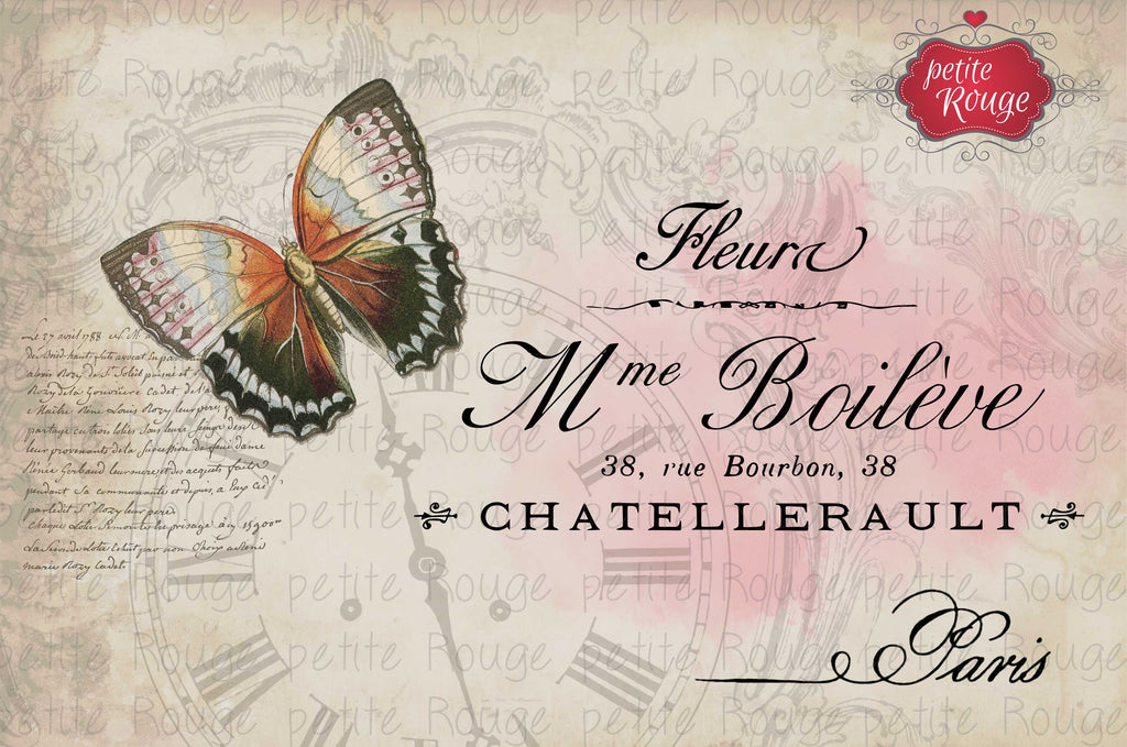 Papier de Meuble - Butterfly Fleura (A3)