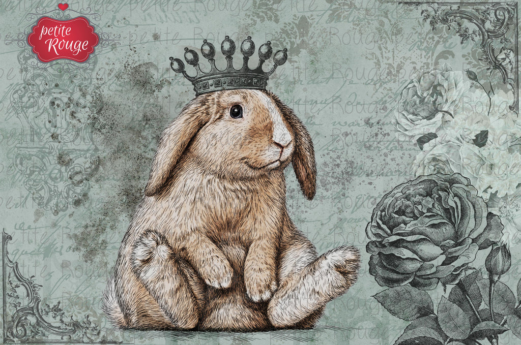 Papier de Meuble - Baby Bunny Crown (A3)