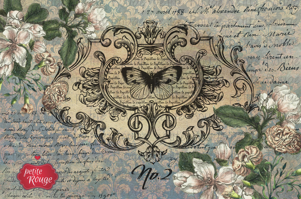 Papier de Meuble - Butterfly Scroll (600x900mm)