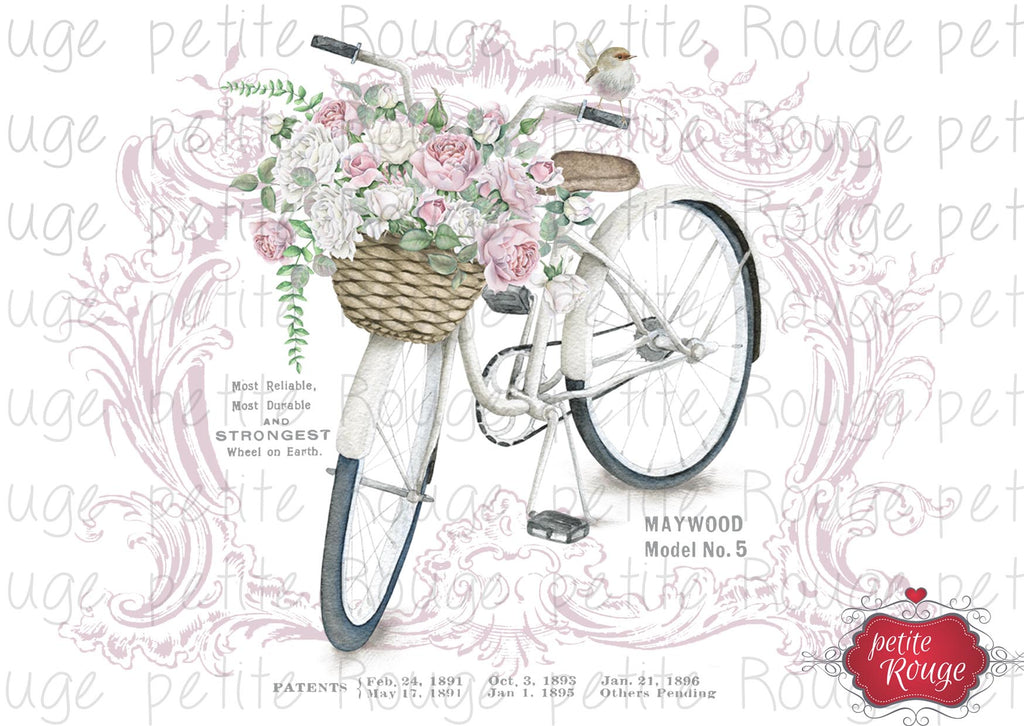 WATERSLIDE TRANSFER A4 - Bicycle (PR-WS015)