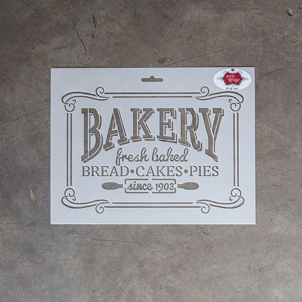 KITCHEN STENCIL - Bakery (English) PR0005