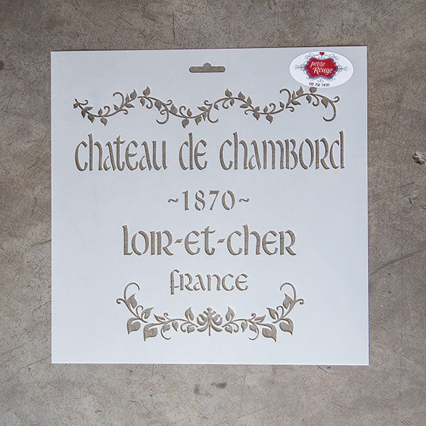 FRENCH STENCIL - Chateau de Chambord PR0008