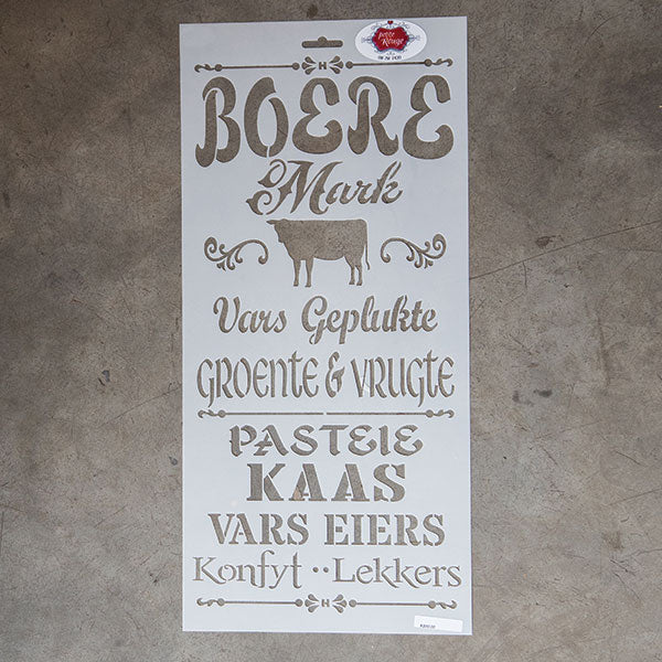 KITCHEN STENCIL - Boere Mark (Afrikaans) PR0011