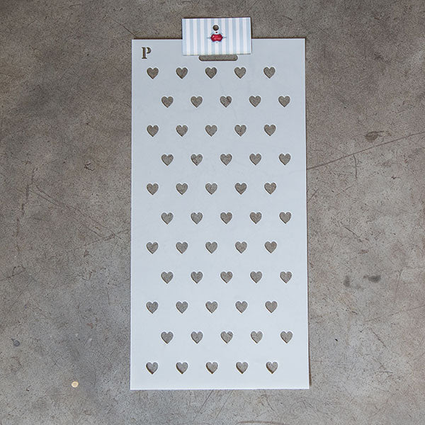 PATTERN STENCIL - Heart repeat PR0024