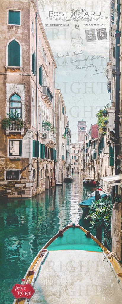DOOR DECOUPAGE PAPIER - Venice Postcard PR-MDD007