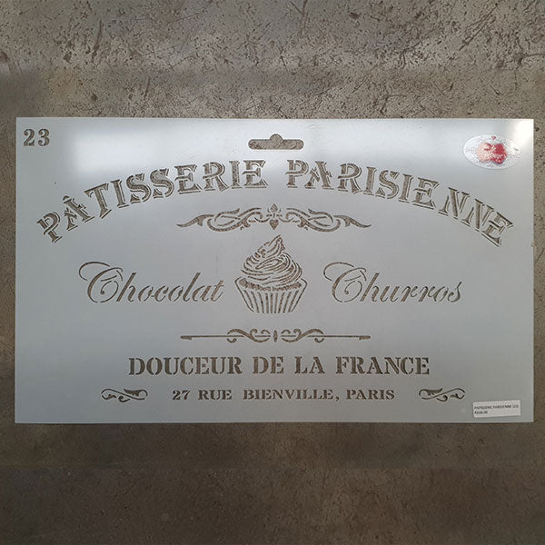 KITCHEN STENCIL - Patisserie Parisienne 23