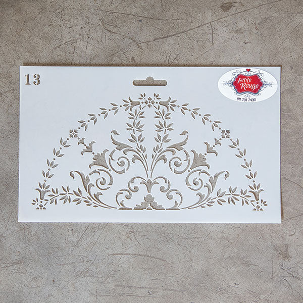PATTERN STENCIL - Bluebell Wreath Semi PR0019