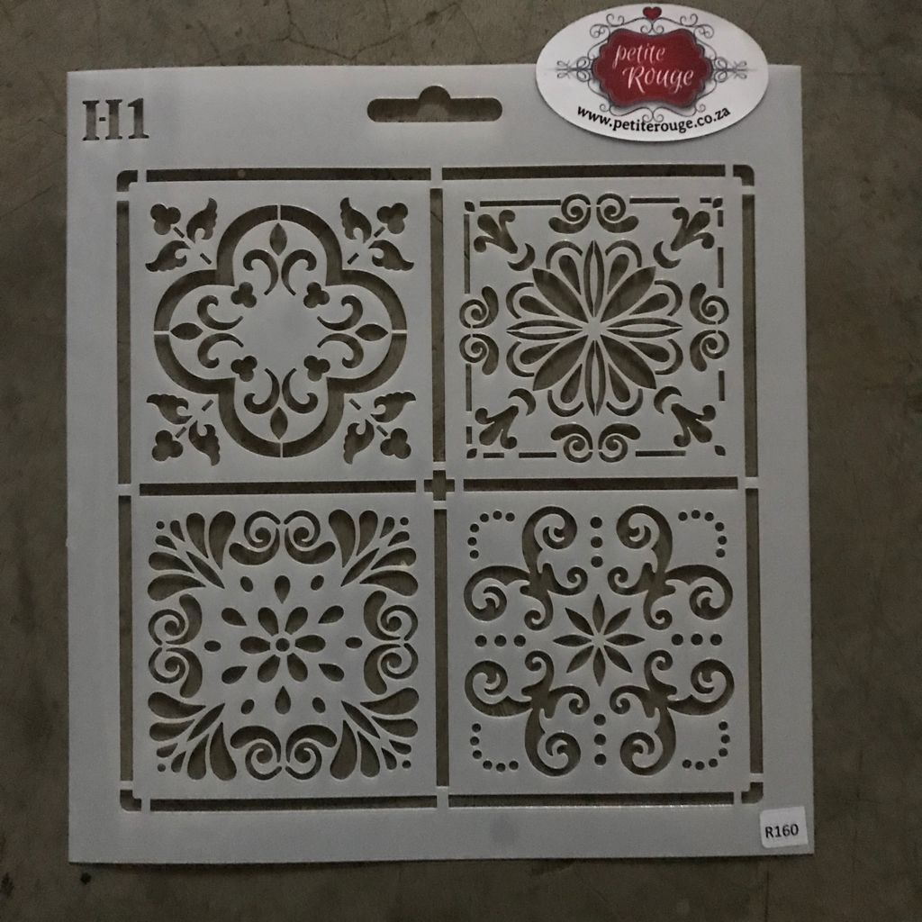 TILE STENCIL - Moroccan Tile 2 H1