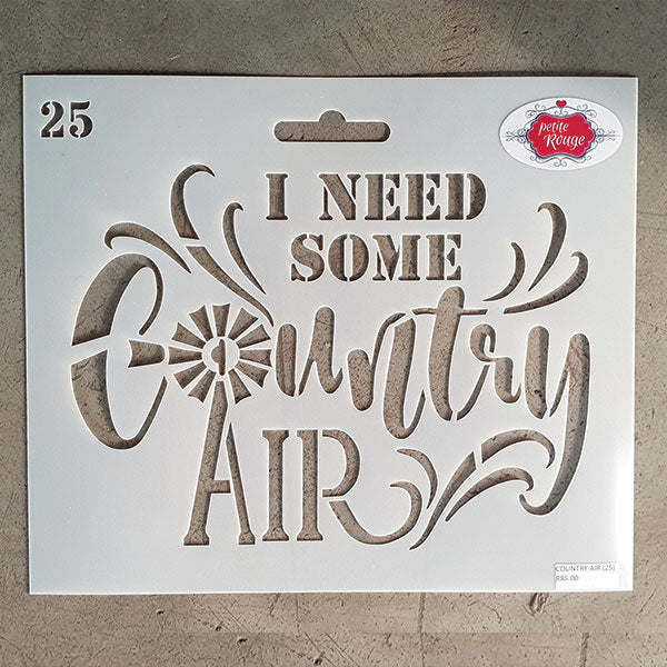 FARM STENCIL - Country Air (English) PR0028