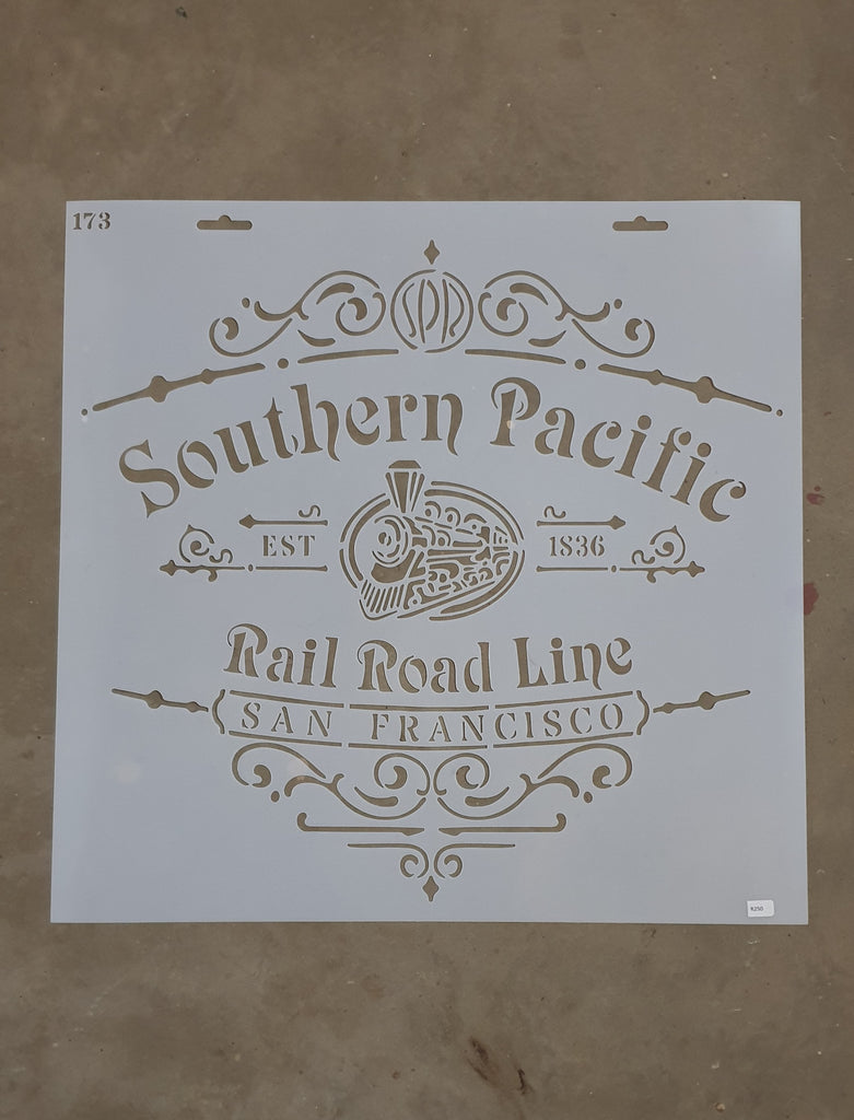 ENGLISH STENCIL - Southern Pacific Railway 173